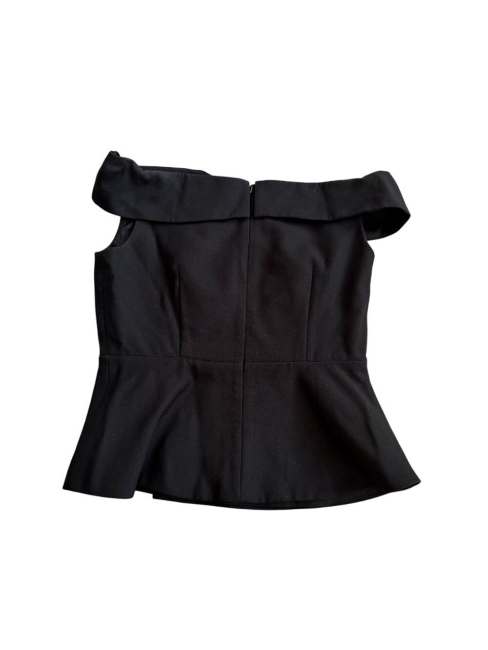GRACIA Black Button Off the Shoulder Top Size Large - Picture 2 of 6